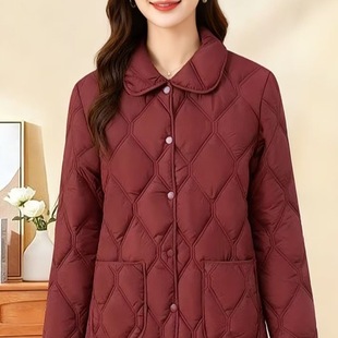 外套 休闲百搭妈妈装 2025新款 秋冬棉衣棉服丝绵保暖时尚