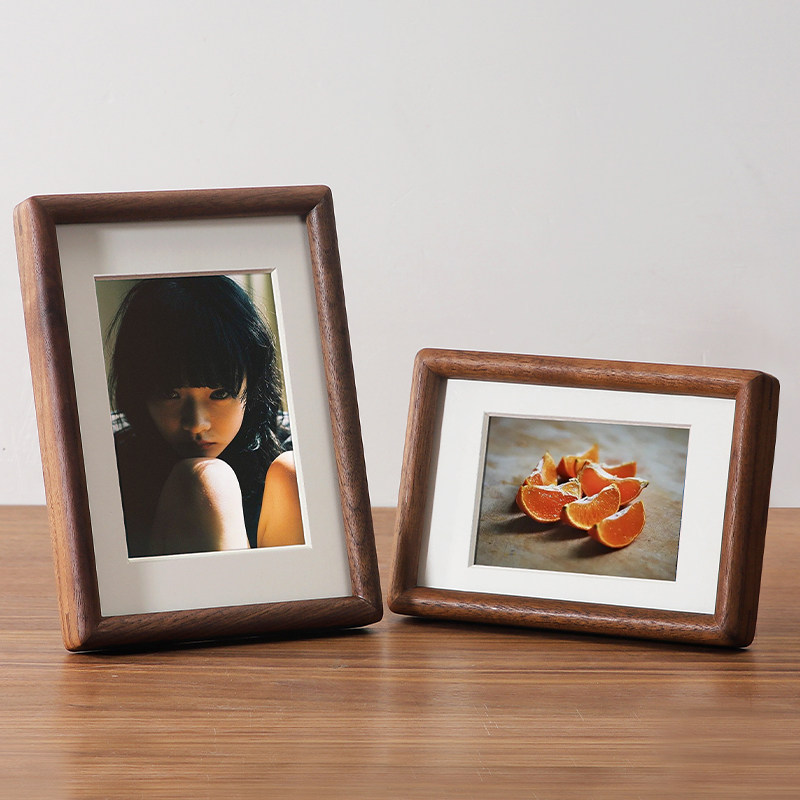 洗照片做成相框摆台实木挂墙全家福照片定制diy6寸桌面摆件高级感,家居饰品,相框/画框,淘宝优惠券,粉丝福利购,淘宝优惠卷