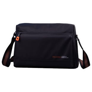 单肩包男斜挎包男士背包大容量横款商务休闲防水牛津布通勤男包潮