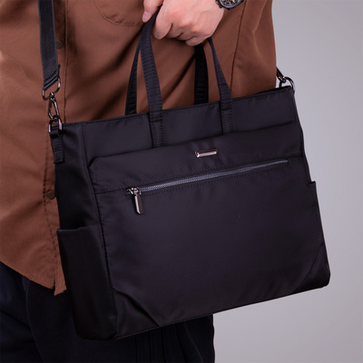 手提包男款商务公文包休闲帆布包