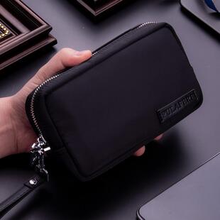 男士手拿包男款手包男手拎包牛津布大容量防水帆布手抓包潮男休闲