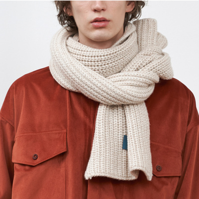 SSalt羊毛羊绒针织围巾