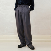 「尾码 3018BL 立体造型 专享」SageSalt双褶宽松长裤 爽滑垂顺