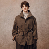 防风抽绳夹克6053BR 深褐色蜡涂层 「秋冬新品 」SageSalt