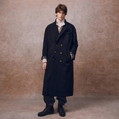 」SageSalt 盐缩羊毛双排扣大衣 经典 「秋冬新品 柴斯特 9023NV