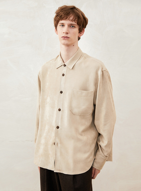 「尾码专享」SageSalt仿麂皮宽松长袖衬衫 1024BE SageSalt