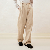 单褶牛仔长裤 「尾码 专享」SageSalt 酵素石磨水洗3019BE