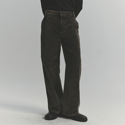 SageSalt 早秋限定系列 水洗石墨灯芯绒长裤 3025WA