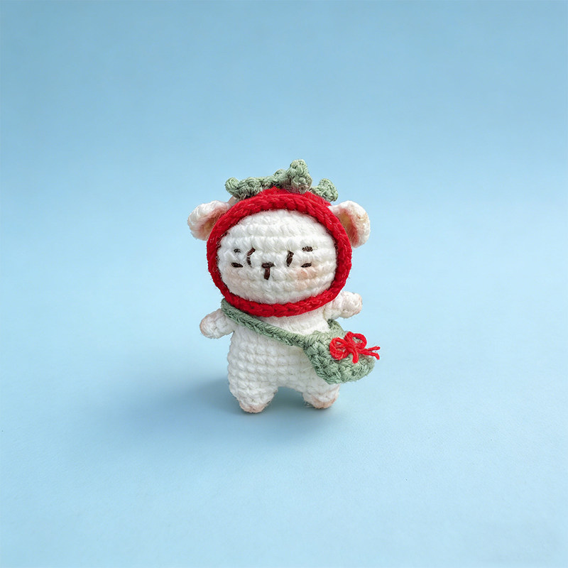 成品手工钩织番茄小猫挂件毛线编织DIY钥匙扣玩偶礼物西红柿猫送,个性定制/设计服务/DIY,其他玩偶定制,淘宝优惠券,粉丝福利购,淘宝优惠卷