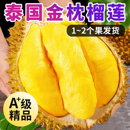 泰国金枕榴莲顺丰发货鲜果巴掌新鲜榴莲软糯香甜金枕头留莲水果