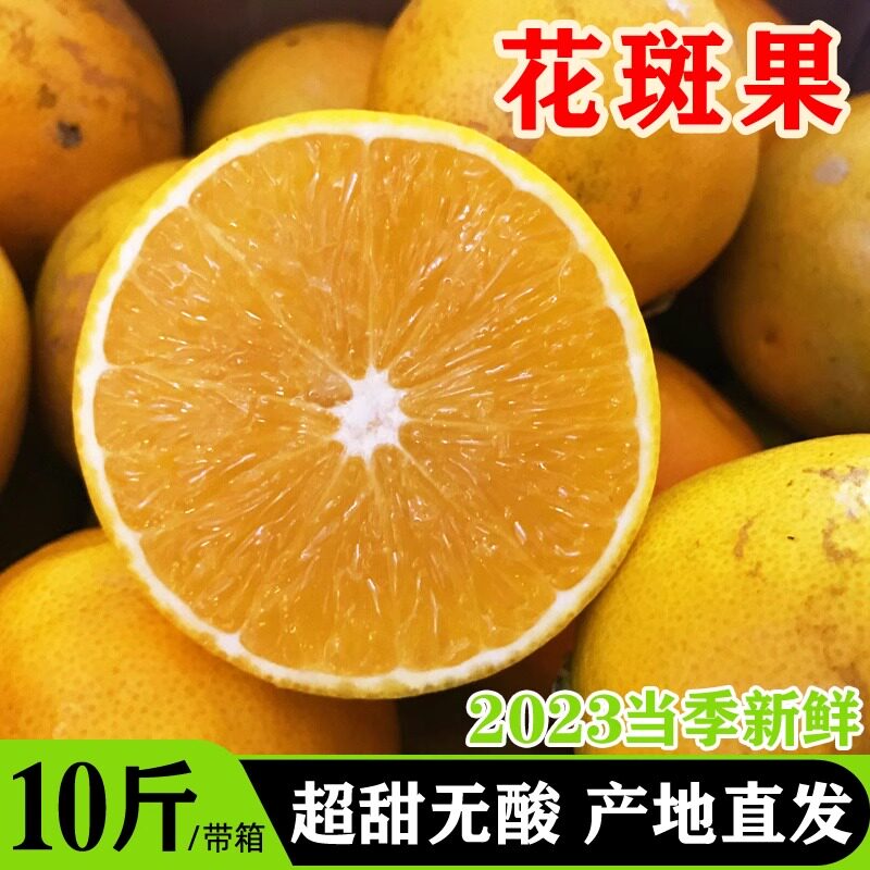 储橙花斑果云南玉溪冰糖橙10斤爆甜橙子新鲜水果大果当季孕妇水9