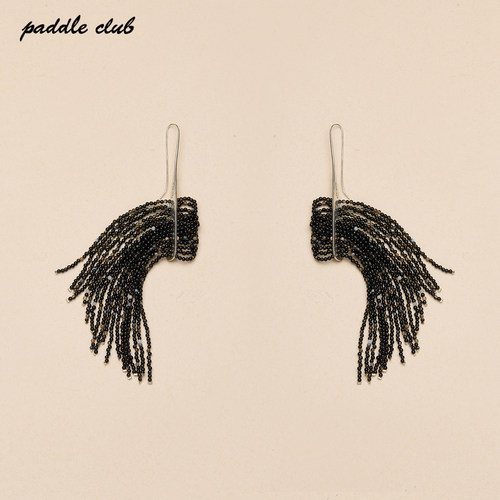 paddle club 天然石流苏耳环