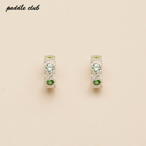 paddleclub925银花朵耳环