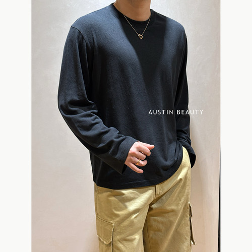 AUSTINBEAUTY【天然汉麻】极简松弛亲肤汉麻棉长袖T恤