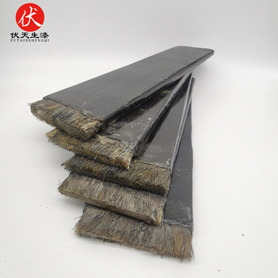 老师傅手工做土漆刷子 牛尾毛刷子国漆刷生漆刷子 包布全生漆制