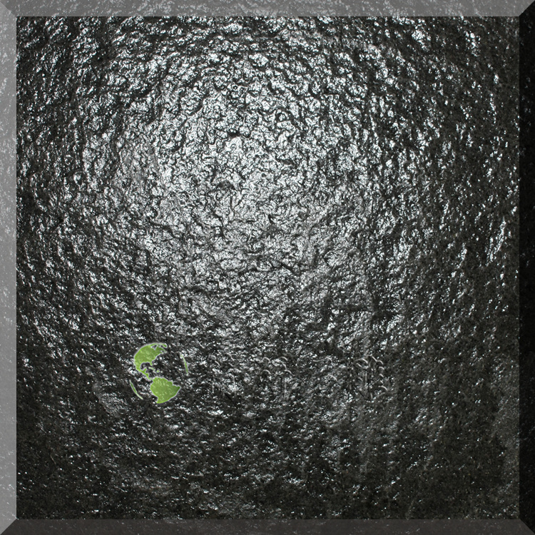 纯黑色火烧石石材蒙古