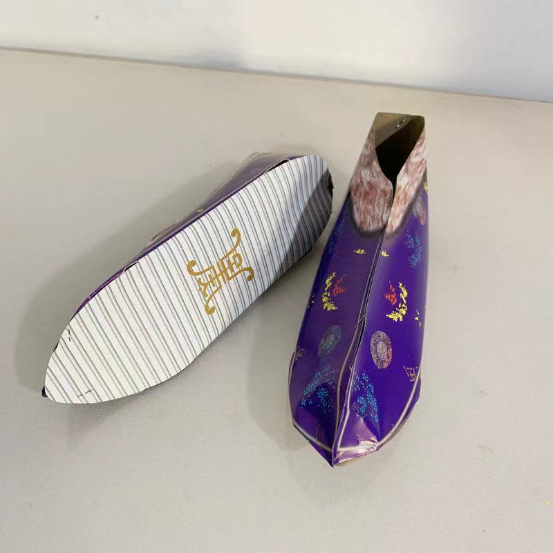 1010双男女纸扎棉鞋烧纸祭祀上坟十一寒衣节成品纸鞋老式火纸大全