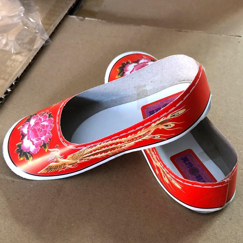 a1小号纸扎女士棉鞋单鞋纸鞋烧纸祭祀十一寒衣节成品纸钱黄纸锡箔