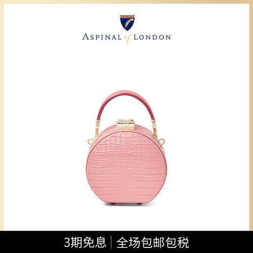 aspinal小圆饼迷你链条手提包