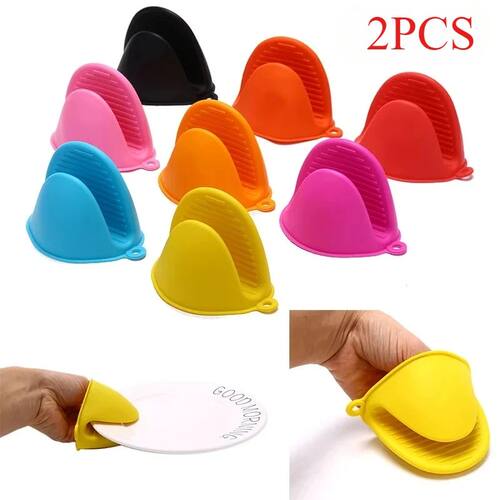 2pcs Thicken Baking  silicone oven mitts Microwave Oven Glov