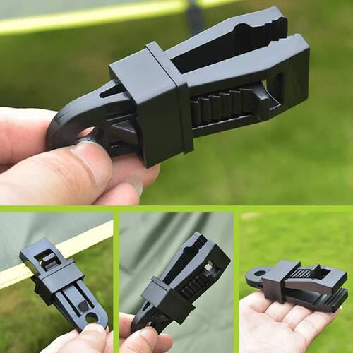 5/10PCS Shade Cloth Plastic Clip Adjustable Elastic Wind Rop