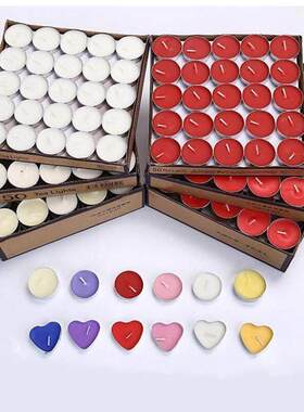 50pcs/Pack Flameless Candles Tea Lights Candle Tealight