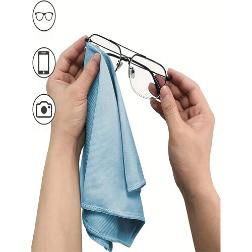 3-Pack Microfiber Glass Cleaning Cloths - Lint-free design f