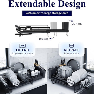Bowl and Dish Rack Drainer Kitchen drying utensils Storage