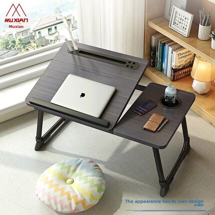 Foldable bed table Study desk laptop table Bay window table