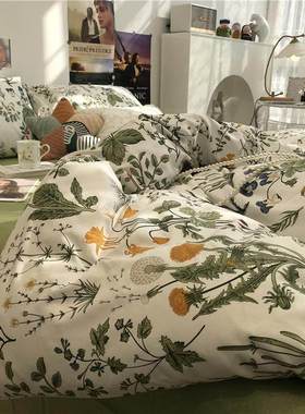 4pc bedsheet set bed sheet quilt blanket duvet cover sets