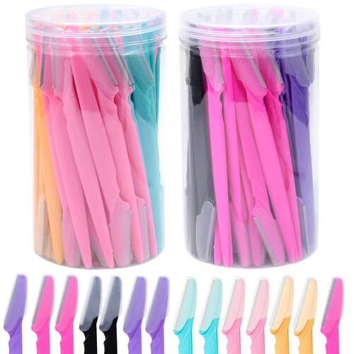 10/30/40Pcs Eyebrow Razor Facial Razor for Women Multipurpos
