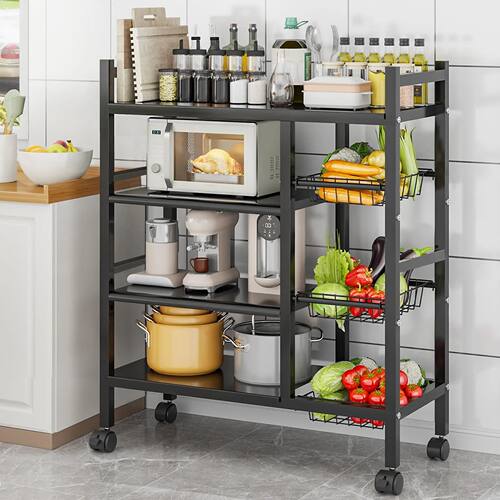 Multi-functional removable cabinet storage rack, 4 layers of