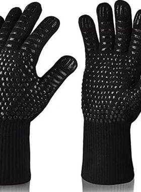 2 heat Resistant BBQ grill Gloves Cooking Baking Oven Mitts