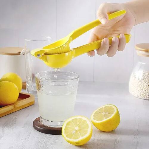 Home Manual Lemon Squeezer Aluminum Alloy Hand Pressed Orang