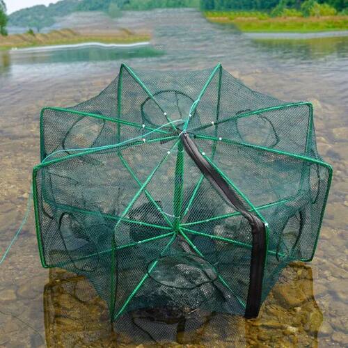Mesh For Fishing Net/Tackle/Cage Folding Crayfish Catcher Ca