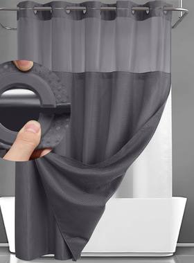 No hook waffle bathroom shower curtain set shading shower 帘