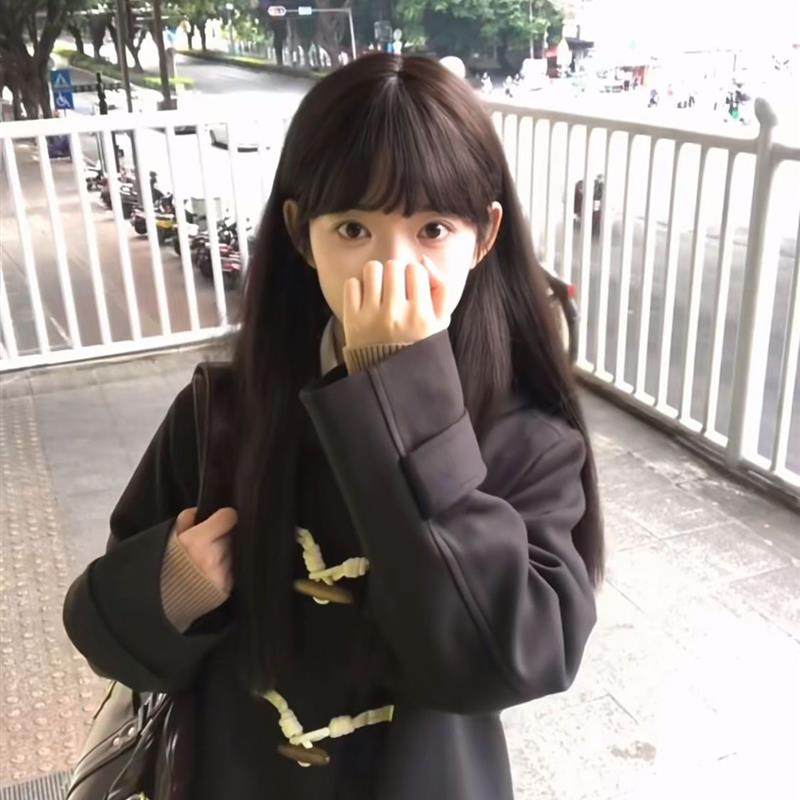 黑色加绒加厚秋冬季牛角扣毛呢大衣外套女呢子小个子英伦风赫本风,女装/女士精品,时尚套装,淘宝优惠券,粉丝福利购,淘宝优惠卷