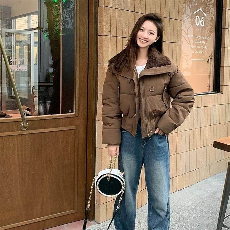 羽绒棉服2025爆款短款女针织高领小个子高档设计潮流反季白菜价,女装/女士精品,时尚套装,淘宝优惠券,粉丝福利购,淘宝优惠卷