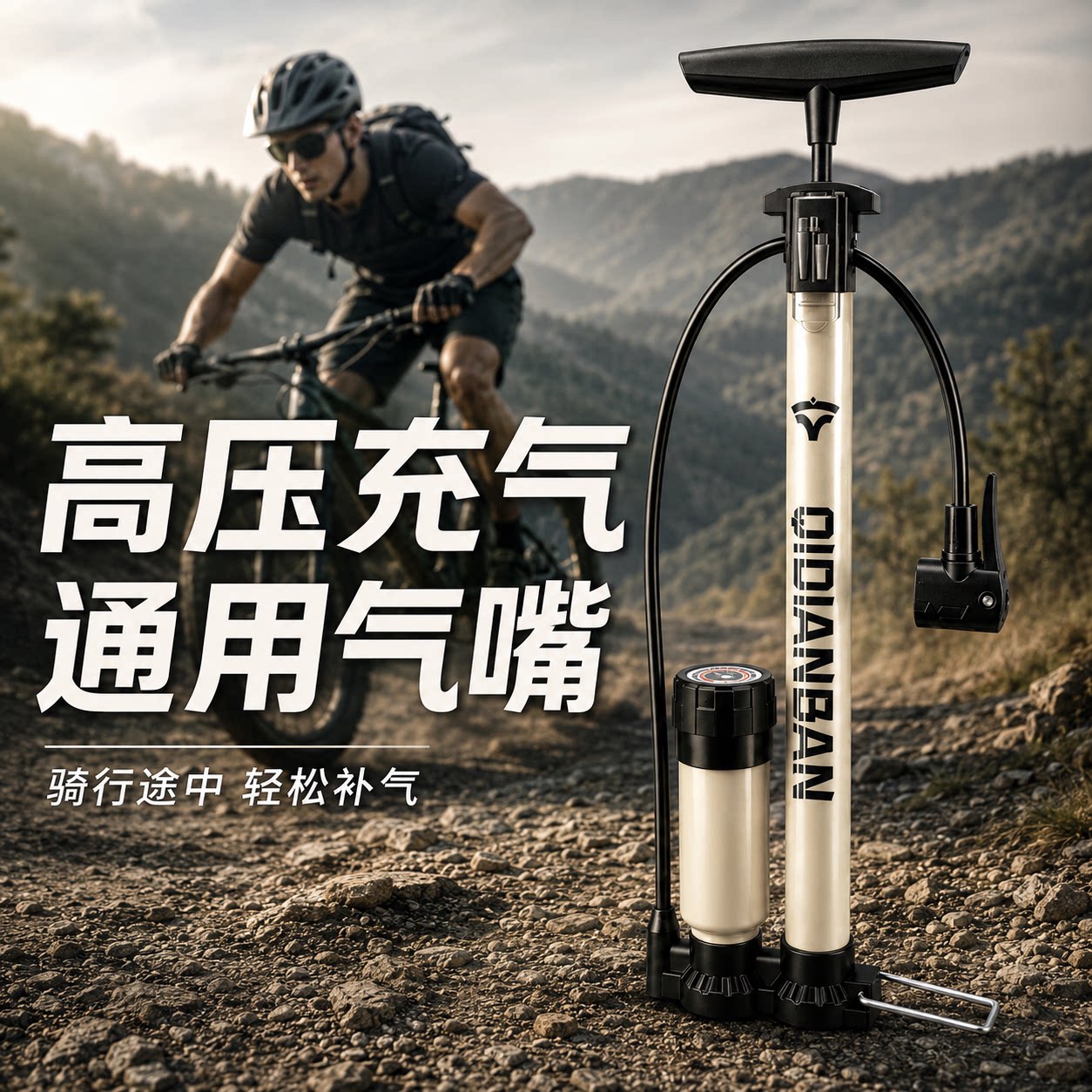 适用于迪卡侬自行车打气筒家用通用公路车山地车单车篮球配件大全