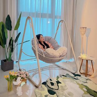 紫叶秋千成人室内秋千家用阳台懒人沙发摇篮室内吊篮阳台秋千摇椅
