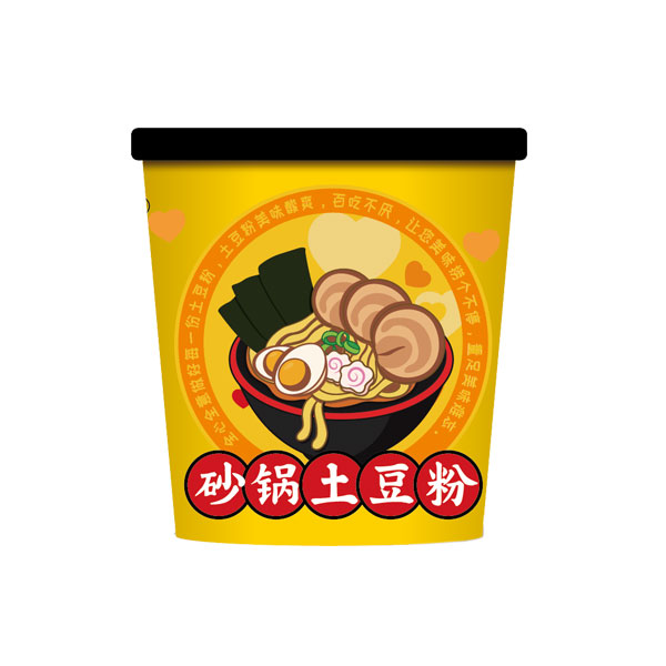 【砂锅土豆粉桶装】免煮冲泡方便泡面麻辣烫螺丝