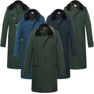 正版寒区常服棉大衣男保暖加厚防水长款可拆卸内胆防寒棉袄双内胆