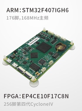 ARM FPGA双核心开发板STM32F4 CycloneIV EP4CE10 iCore3Nano银杏