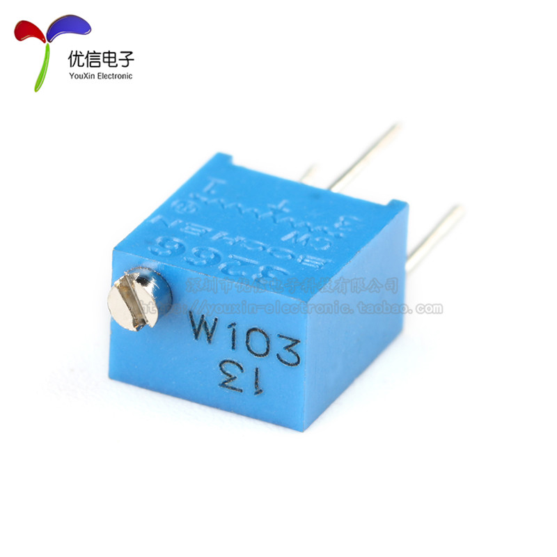 3266W-1-102/103/104/1051K2K10k1M顶调 多圈精密可调电阻/电位器