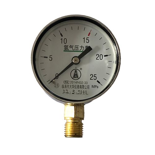 Y60氢气压力表表壳加厚2.5级精度表头临海市大华仪表直径YQ60