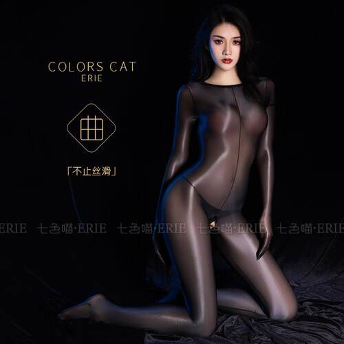 不包手日系大码性感油光丝滑连体丝袜全身透明诱惑开档无缝情调套