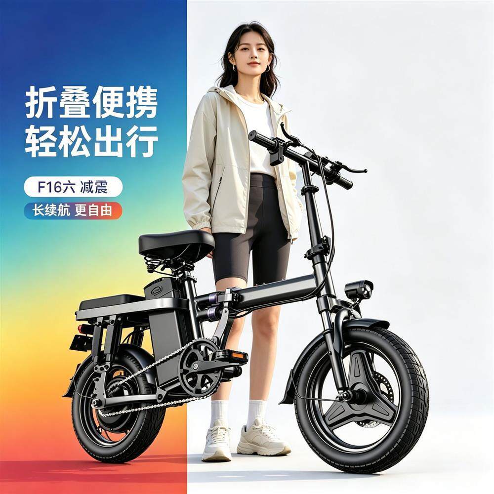 电动自行车折叠2026新款代驾电动折叠车新国标电瓶车超轻助力车xx