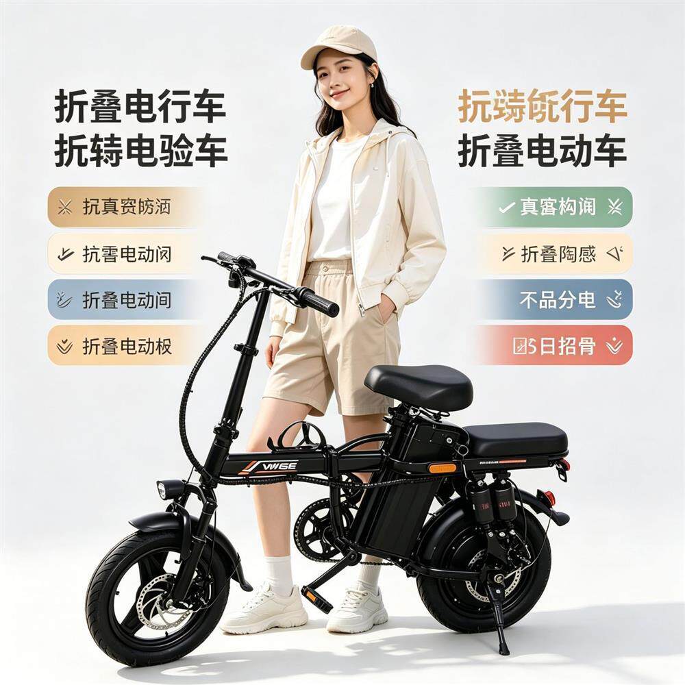 2026新款折叠超轻长续航便携小型电瓶专用代驾电动自行车两轮电动