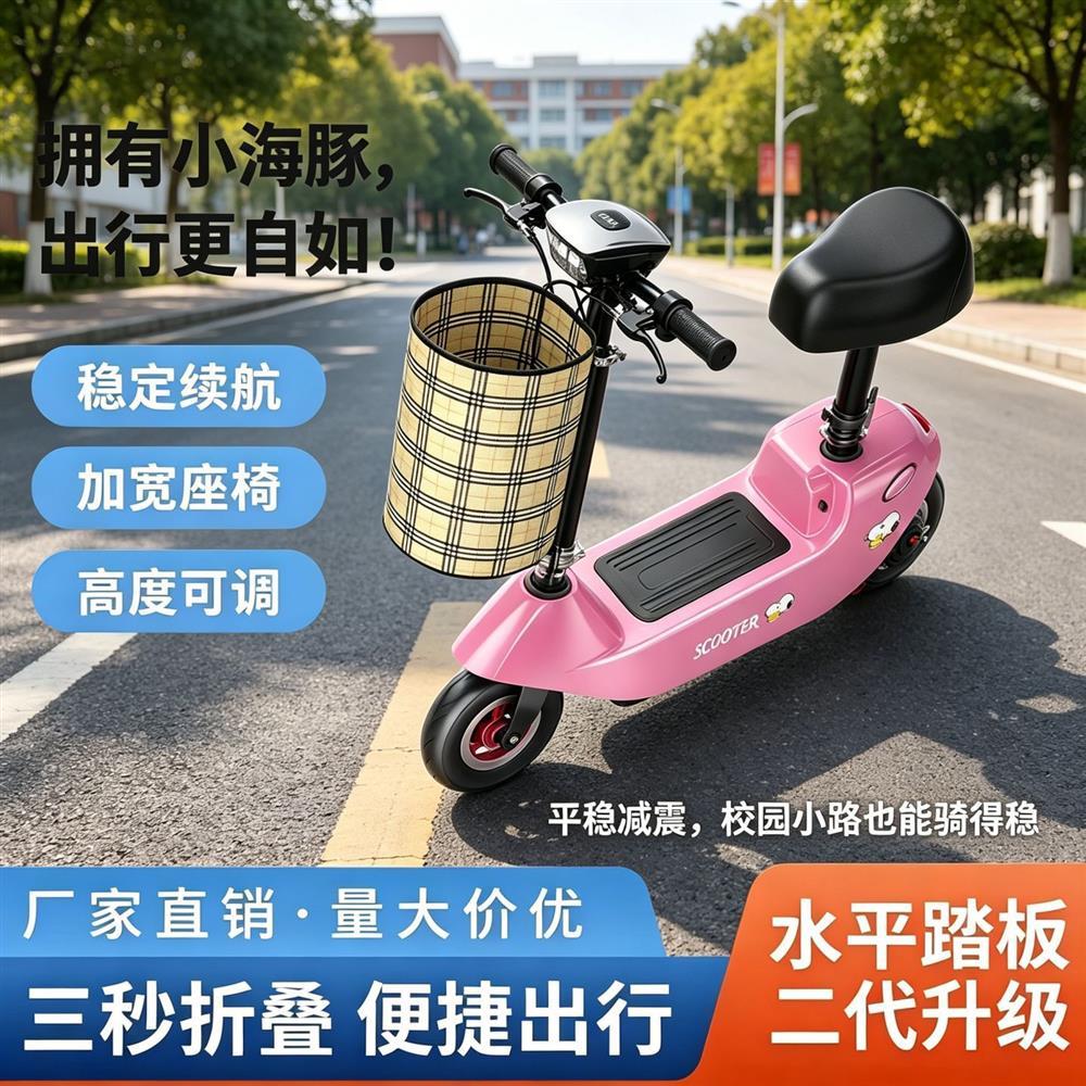 电动滑板车成人上班代步车迷你