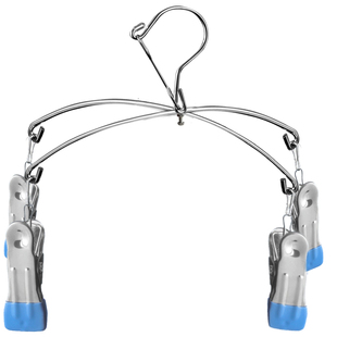 子衣架裙夹夹子防滑床单挂裤 架防风晾晒裤 子 夹折叠十字裤 不锈钢裤